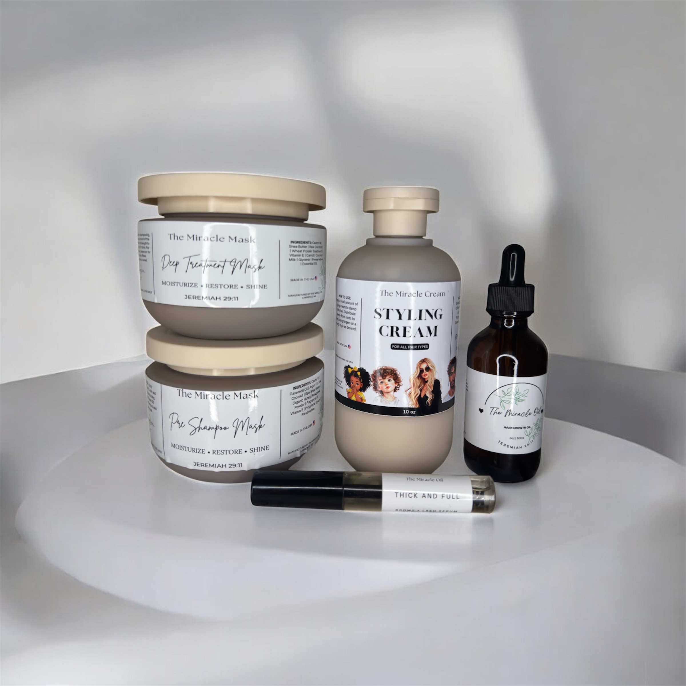 Hair & Brow Care Product Set