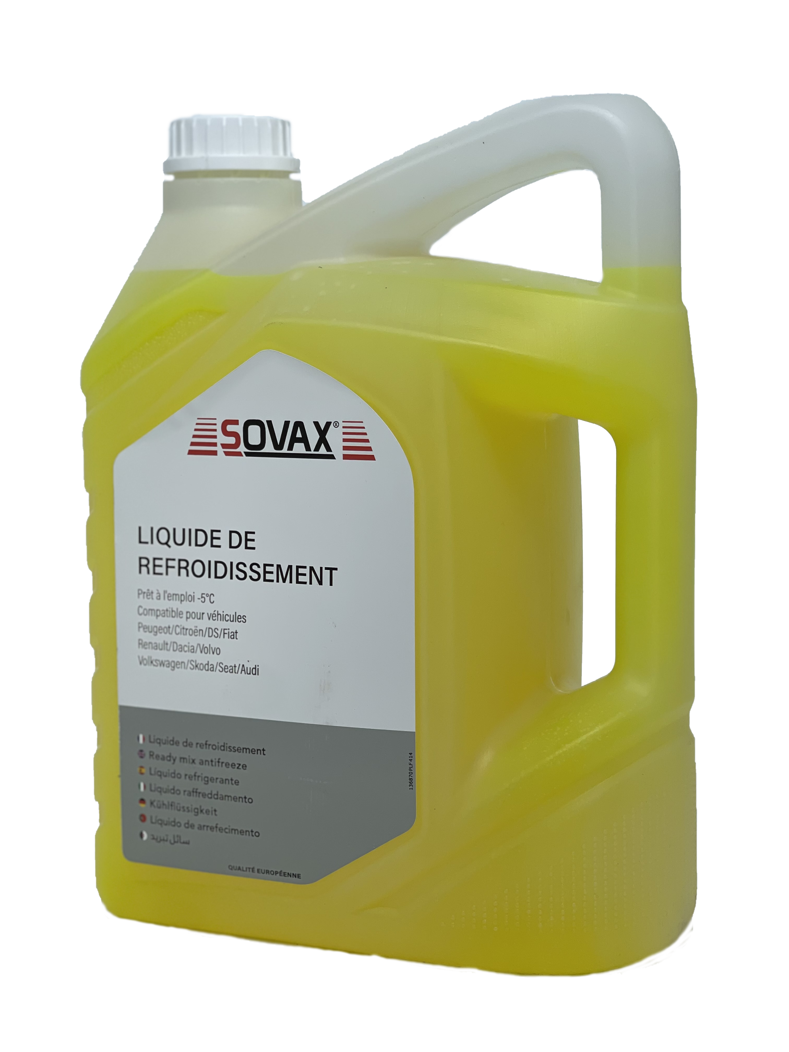 SOVAX Liquide de refroidissement -5°C  (JAUNE , 136870PLF414)