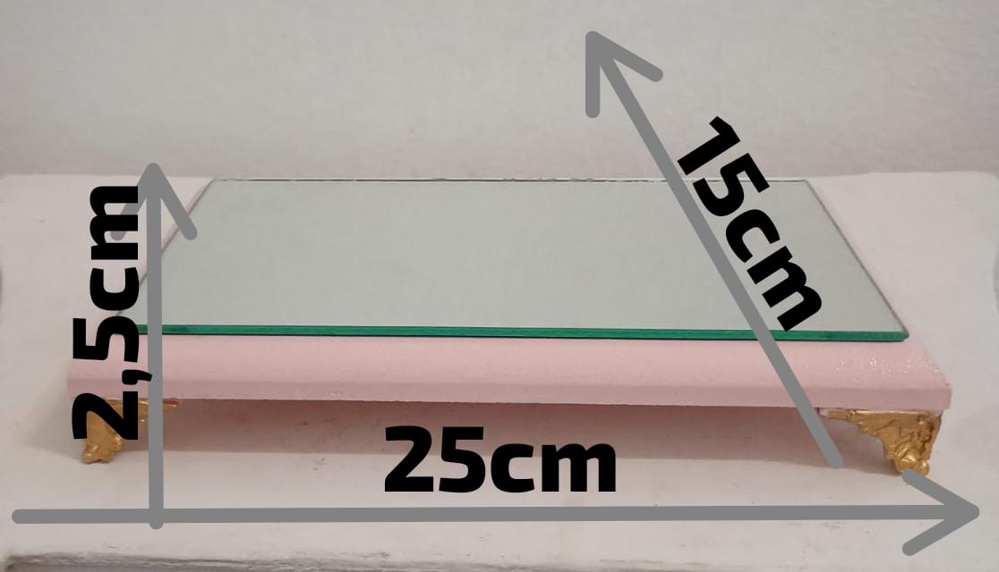 Base rectangular espejada