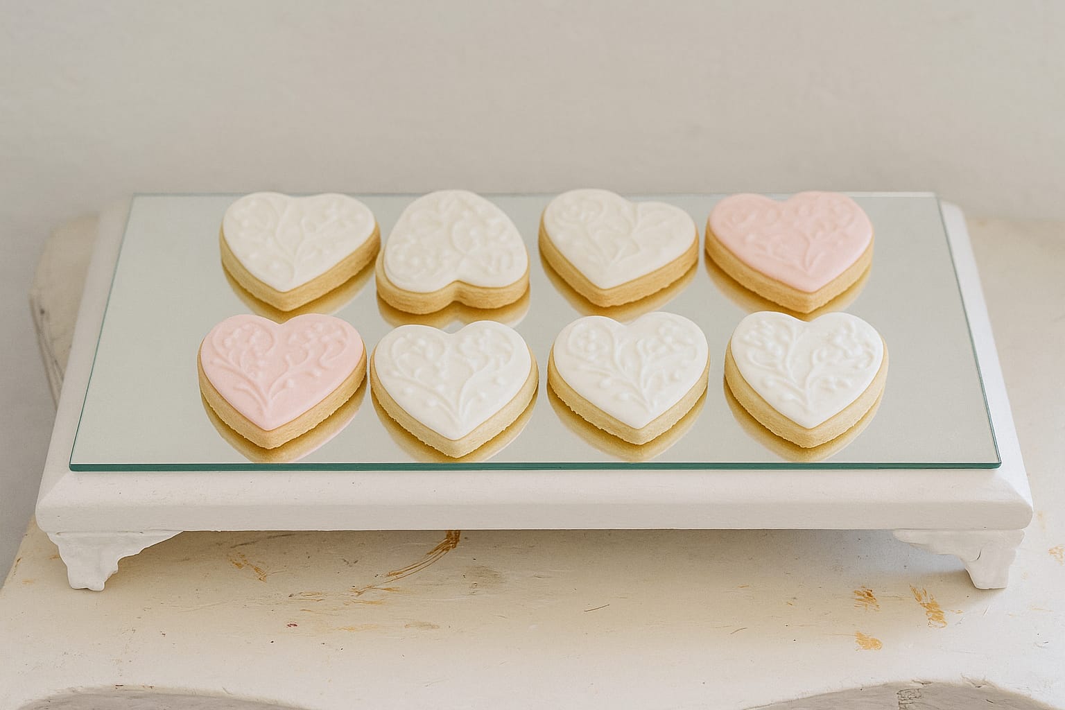 Base rectangular espejada