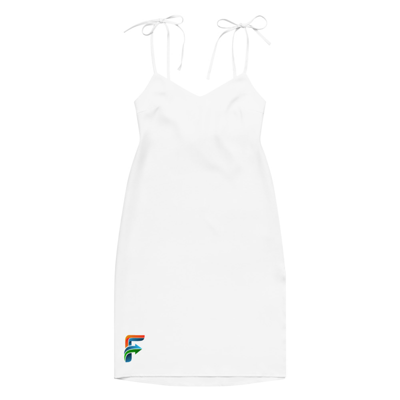 Tie-strap midi dress