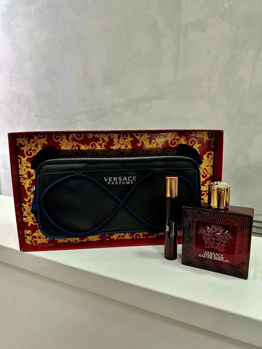 Kit Eros flame 100 ml + caneta 10 ml + necessaire