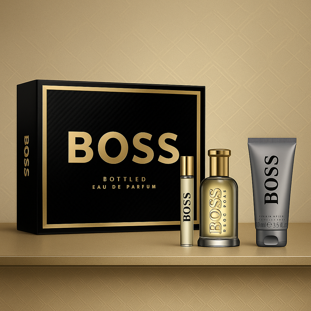 Kit Hugo Boss edp 100 ml + gel de banho 100 ml + caneta 10 ml
