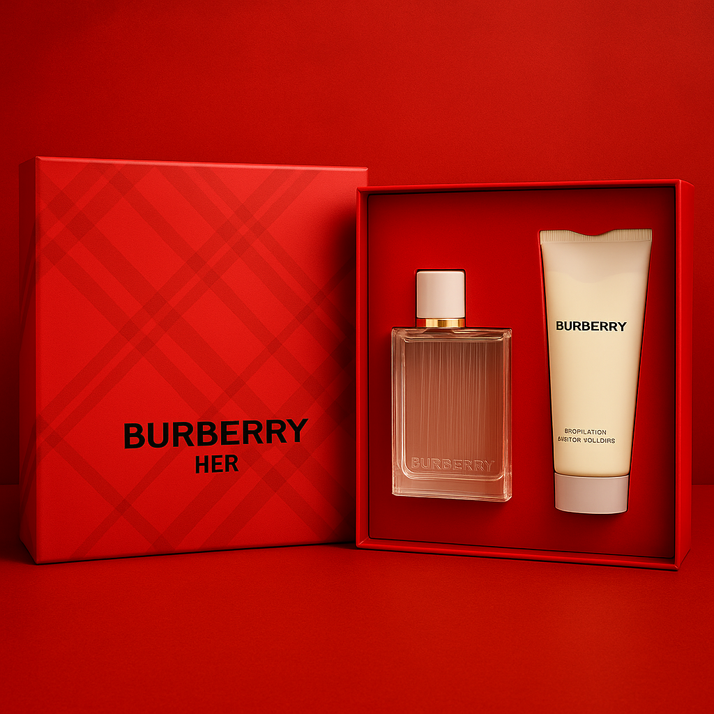 Kit: Burberry her edp 50ml + Hidratante 75ml