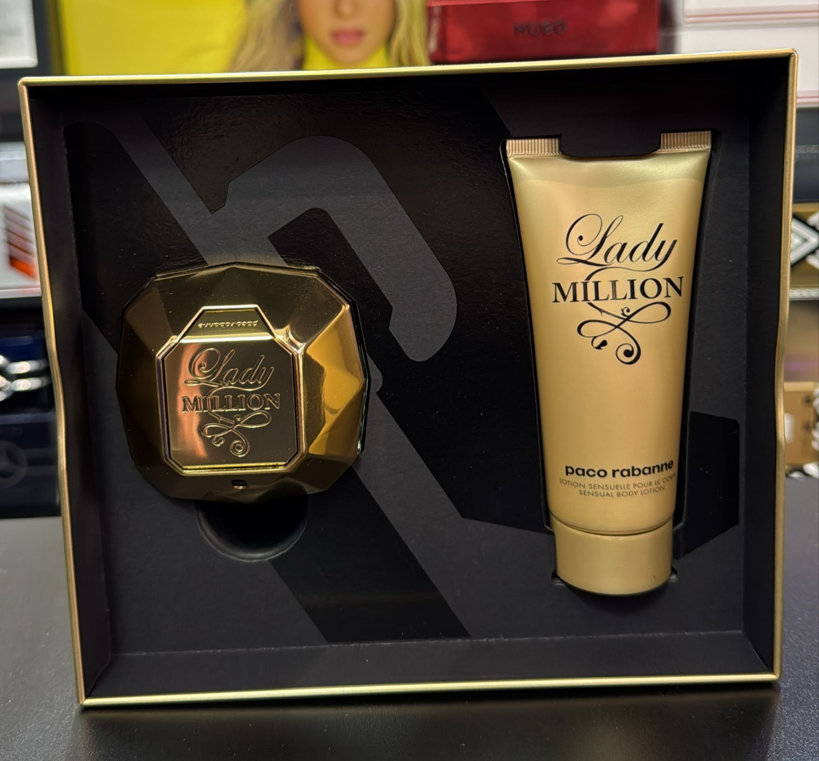Kit: Lady Million 80ml + Hidratante