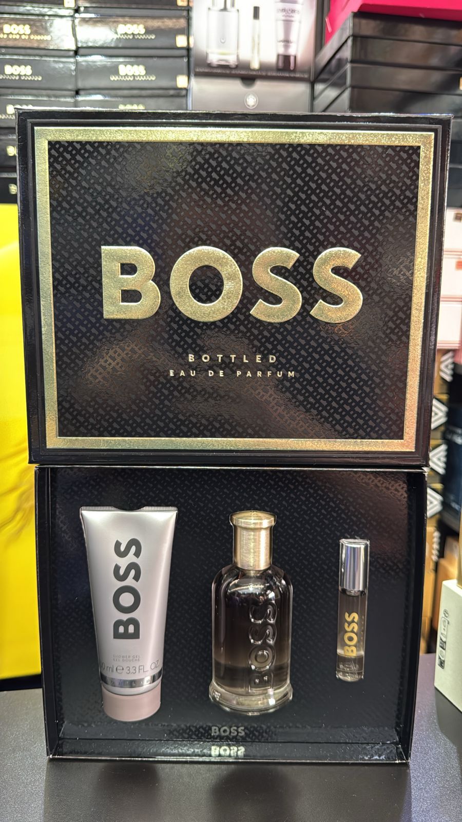 Kit Hugo Boss edp 100 ml + gel de banho 100 ml + caneta 10 ml 