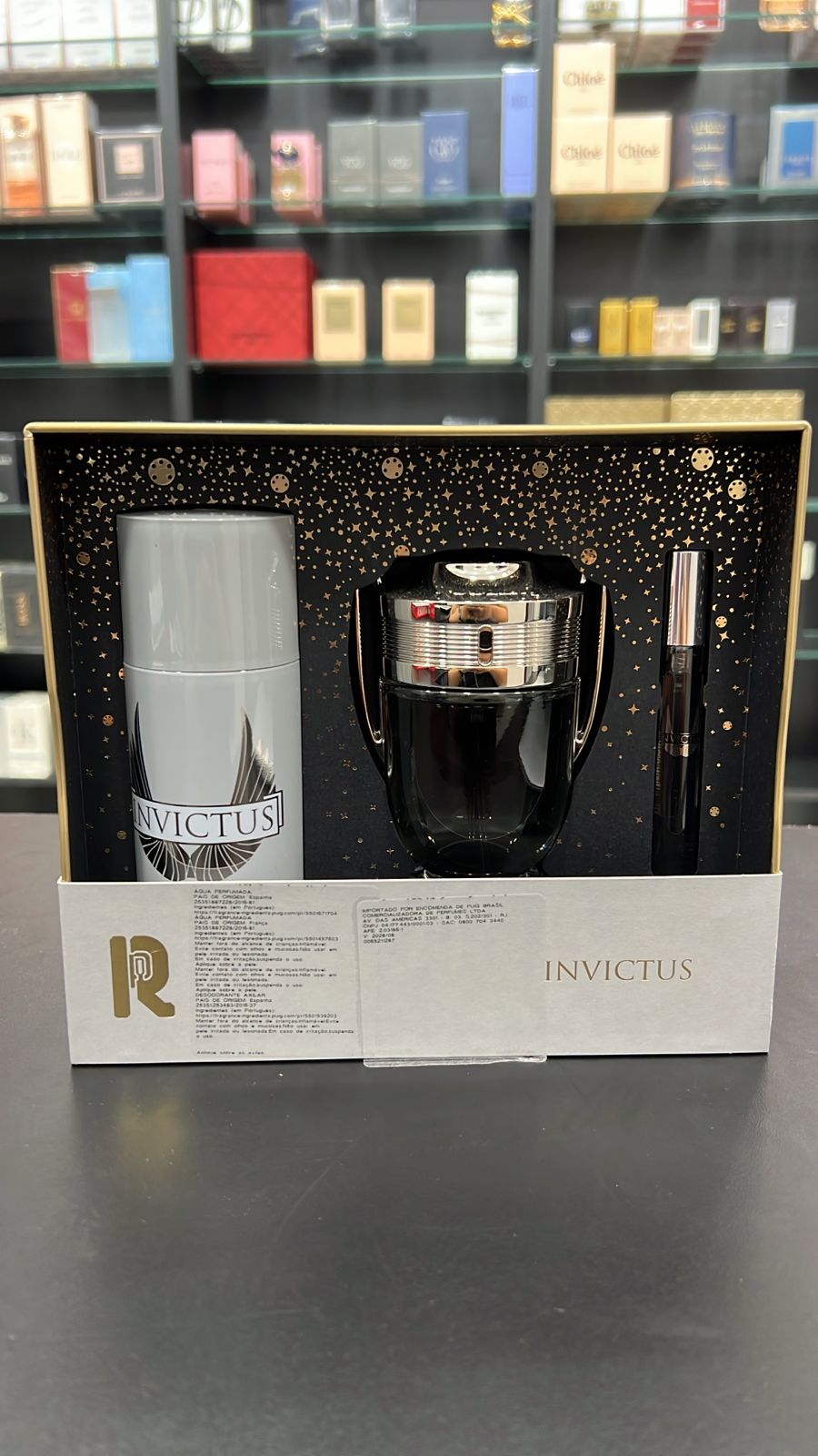 Kit: Invictus 100ml + Desodorante 150ml + Caneta 10ml 