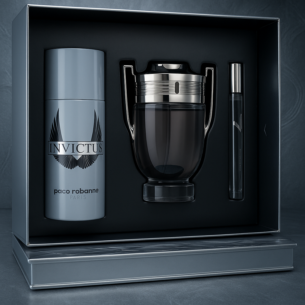 Kit: Invictus 100ml + Desodorante 150ml + Caneta 10ml 