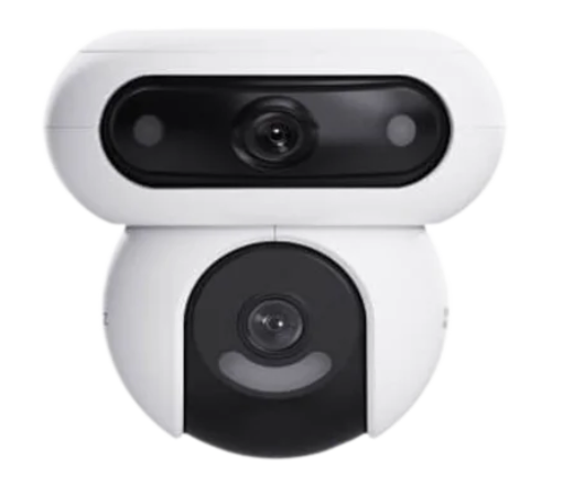 Cámara Wi-Fi Dual 2K Panorámica 360° con IA y Visión Nocturna