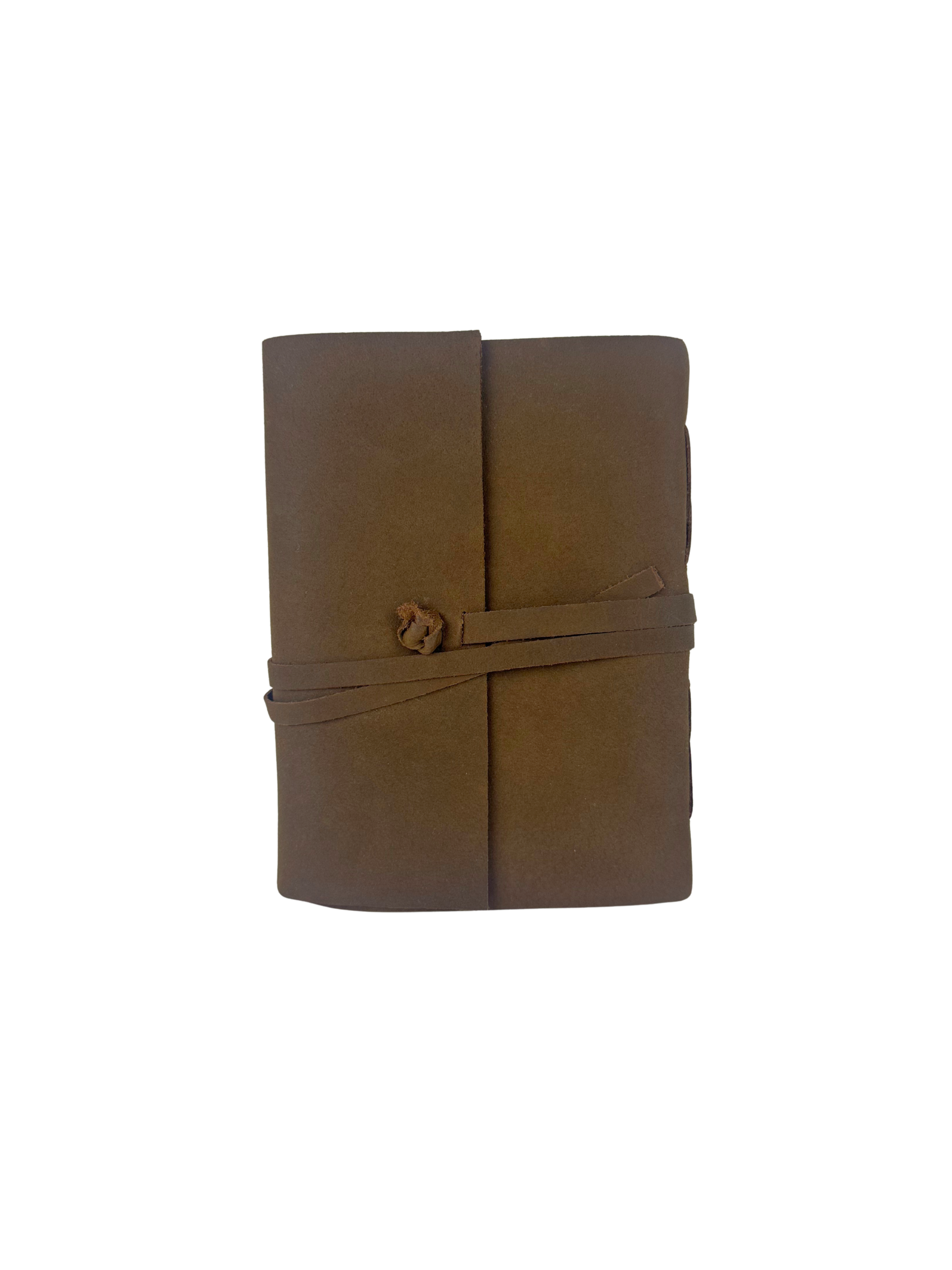 CARNET EN CUIR CHAMOIS