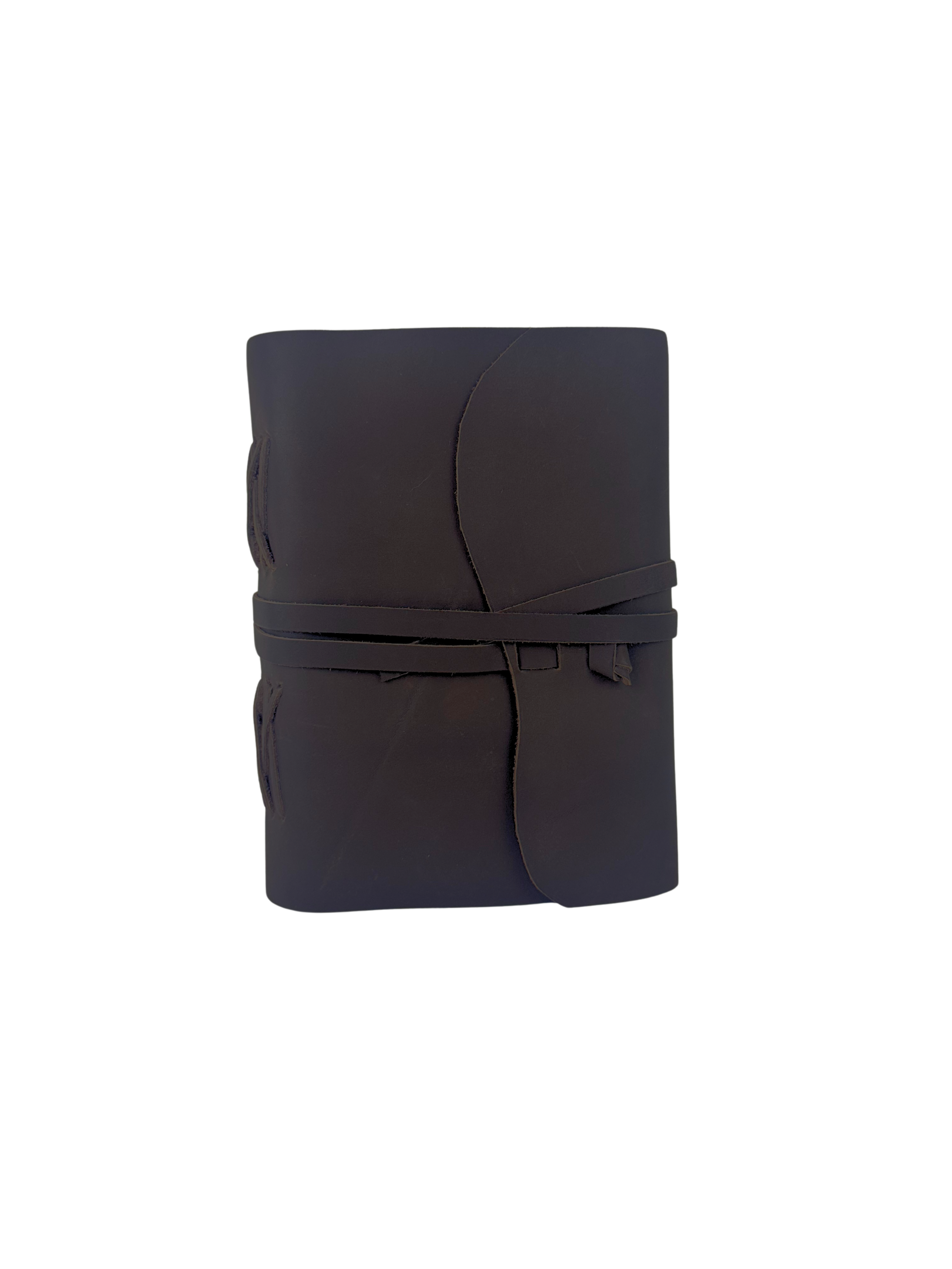 CARNET EN CUIR CHAMOIS PAPIERS GRUNGE VIEILLIS