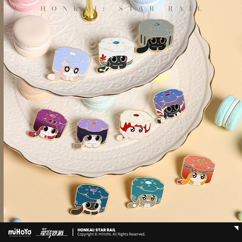 Delicious Bean Cake Metal Badge