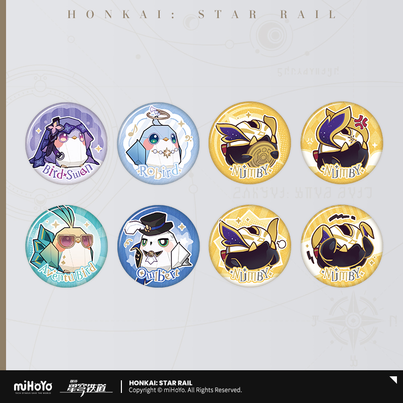 Owlbert's Lounge Series Chibi Mini Badge Set