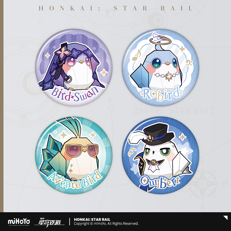 Owlbert's Lounge Series Chibi Mini Badge Set