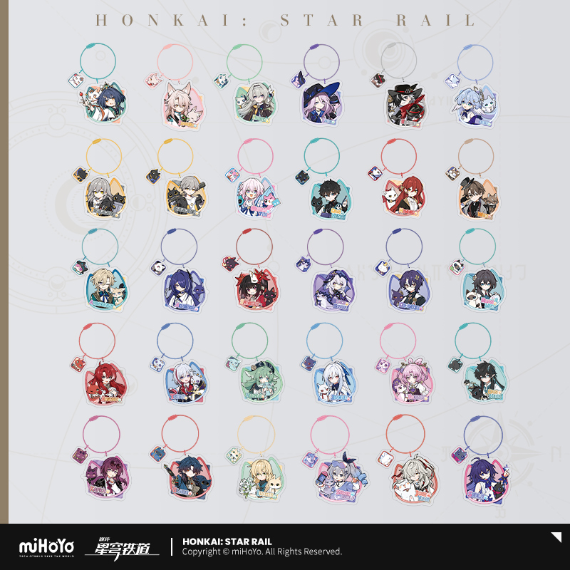 Petite Cat Series Chibi Acrylic Keychain