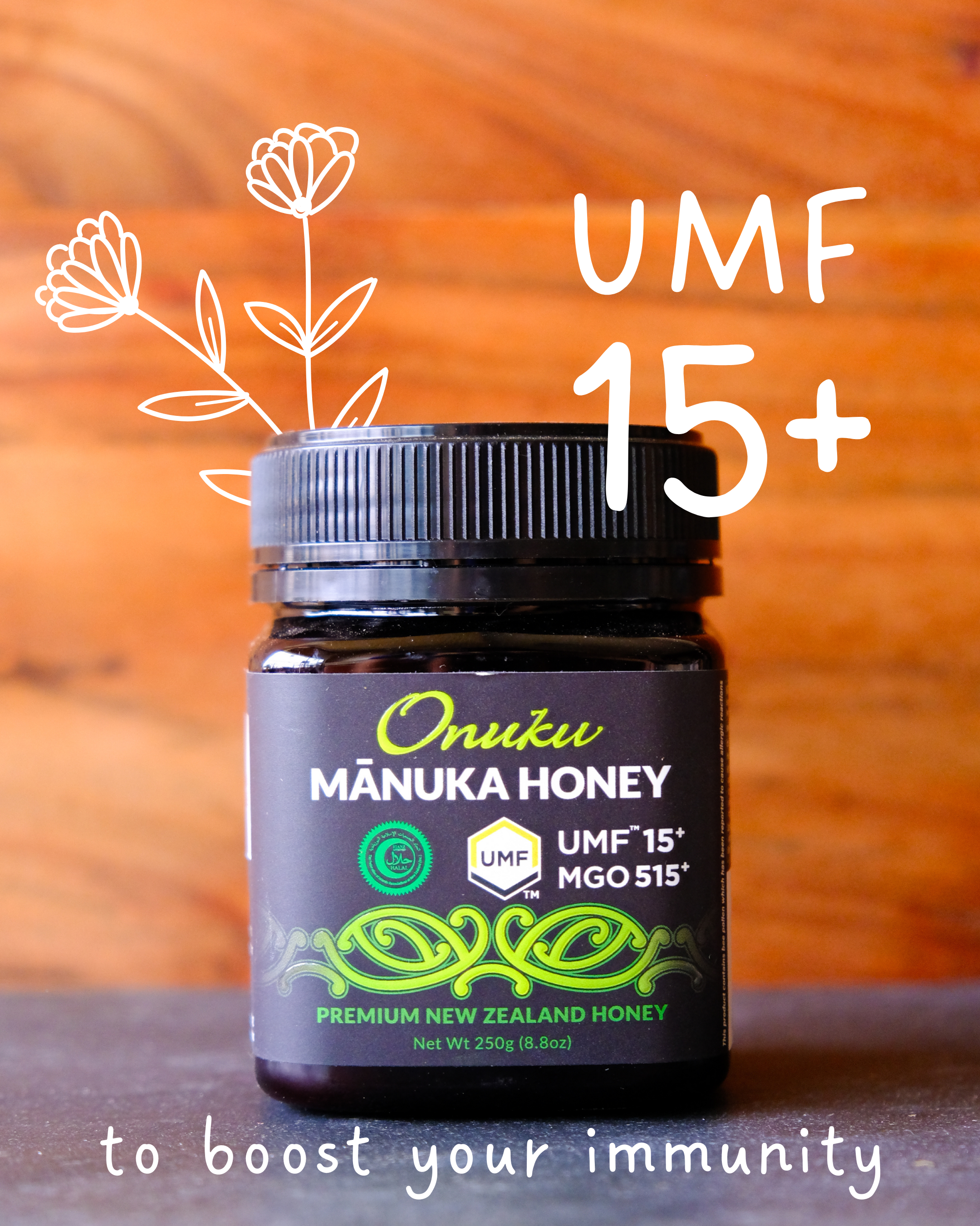 Onuku Mānuka Honey UMF 15+ by TTNxtFoods