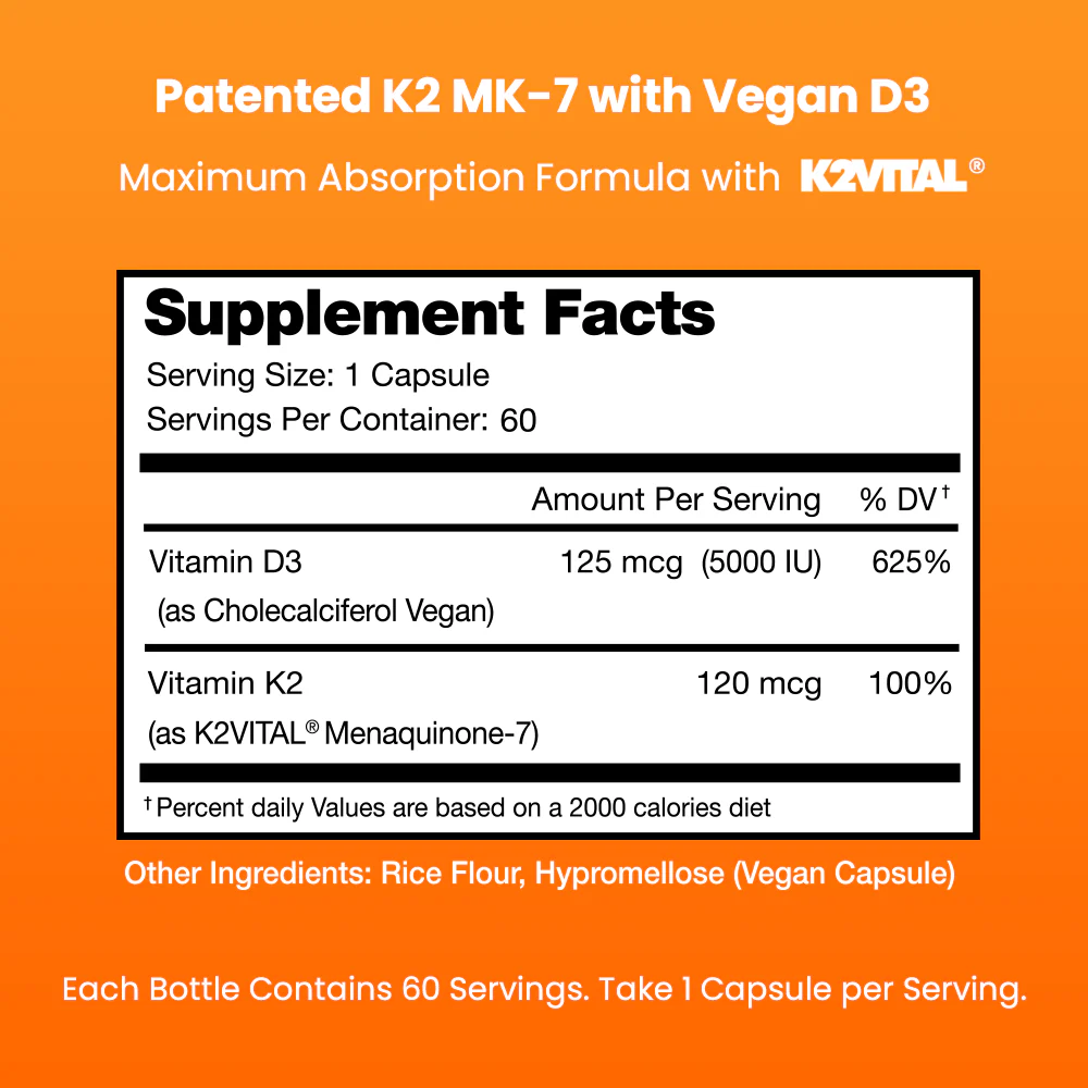 Vitamin D3 + K2