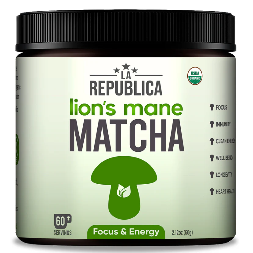 Organic Lions Mane Matcha Jar
