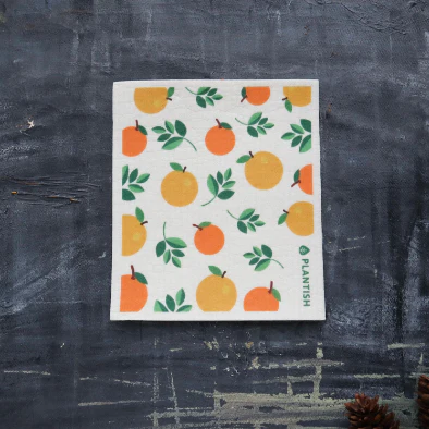 Orange Slice - Swedish Sponge Cloth