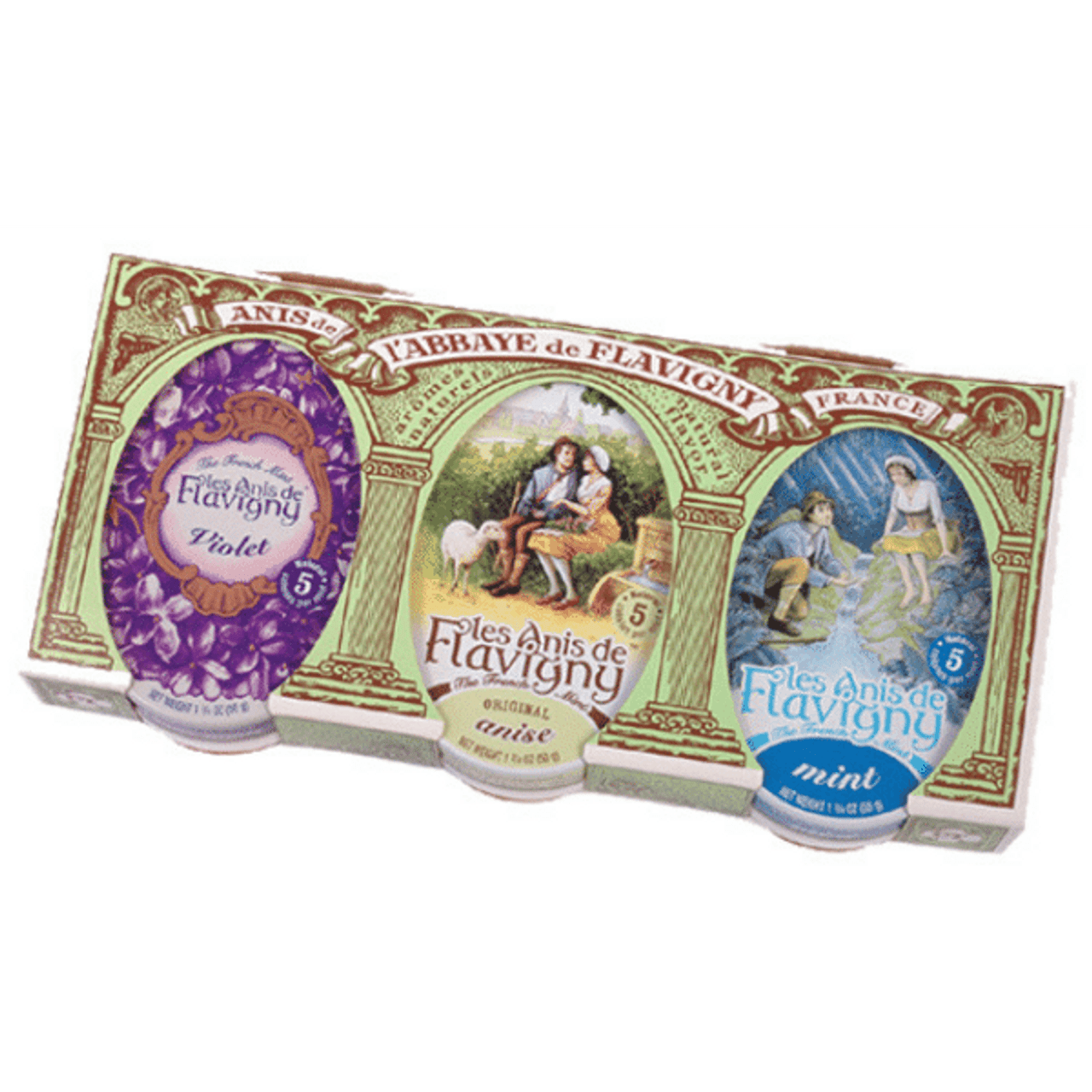 Anis de Flavigny 3 Tin Gift Set 3 x 1.8oz