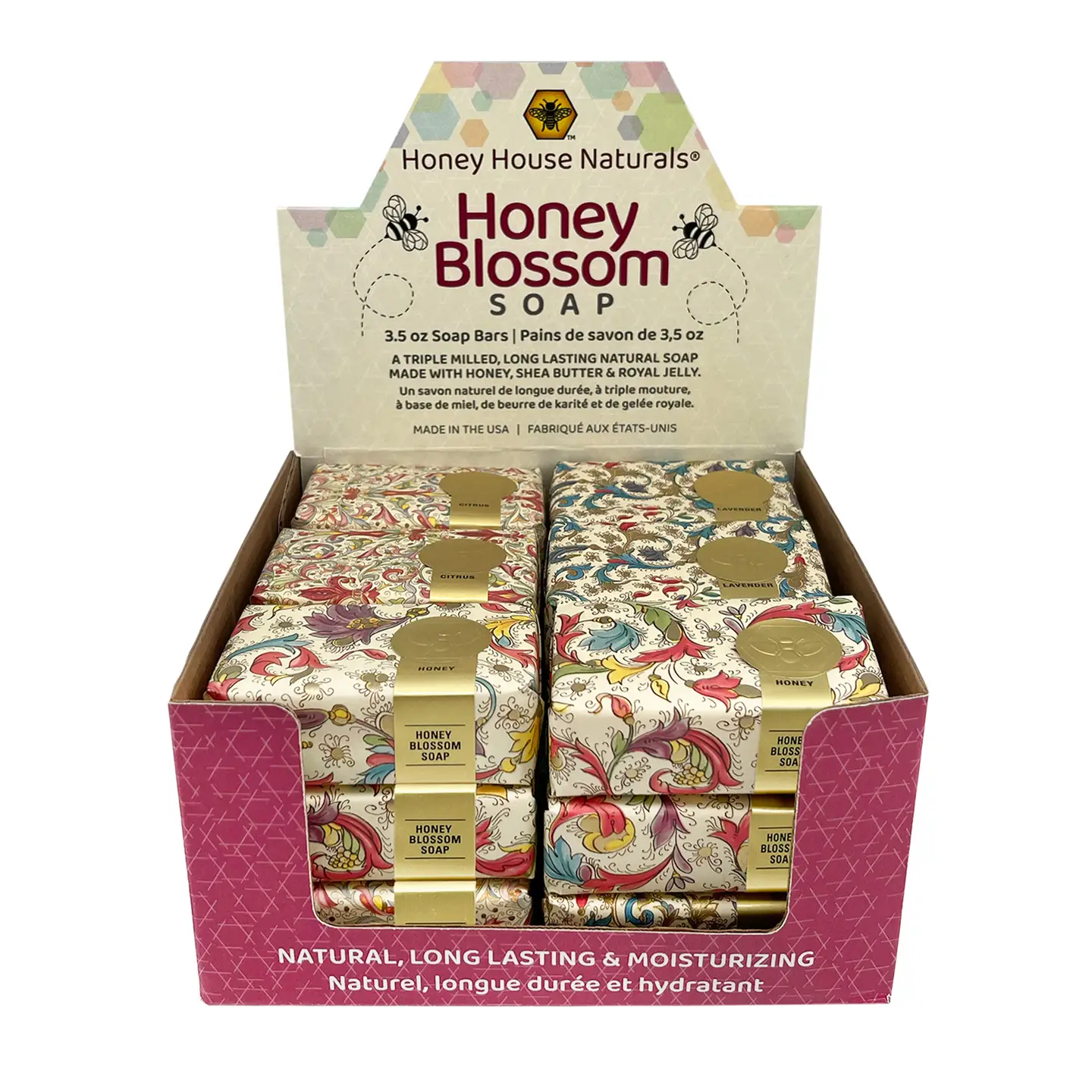 Florentine Paper Wrapped Soap Display - 18ct: Assorted