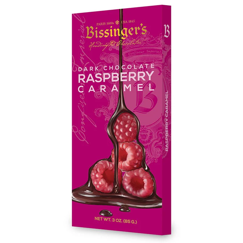 Dark Raspberry Caramel Bar - 3 OZ