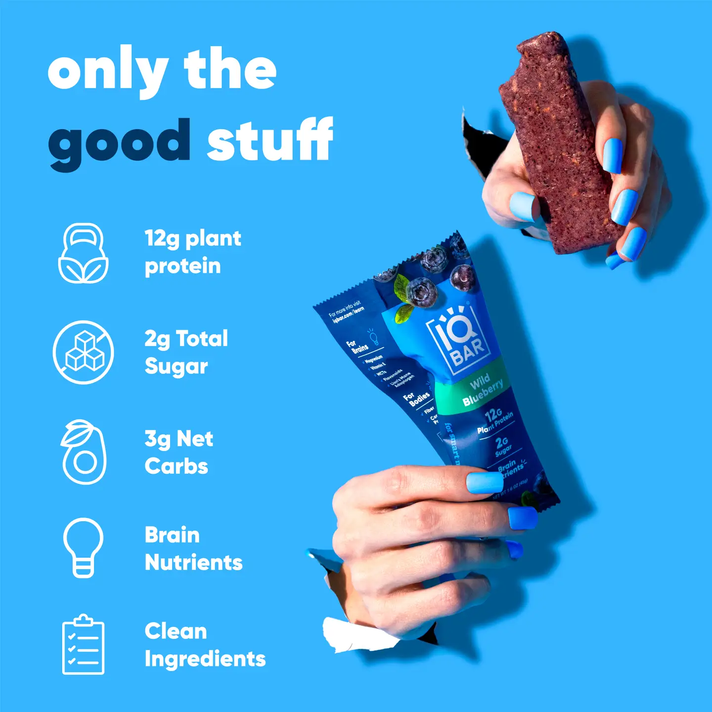 Wild Blueberry | Brain + Body Keto Protein Bars