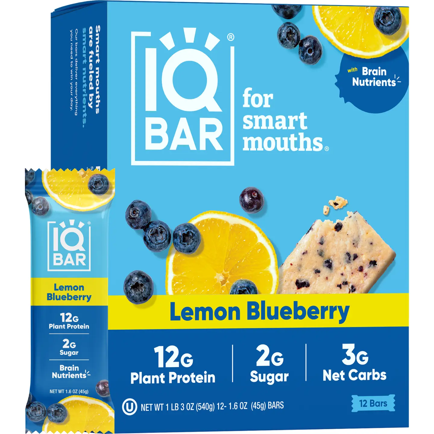 Lemon Blueberry | Brain + Body Keto Protein Bars