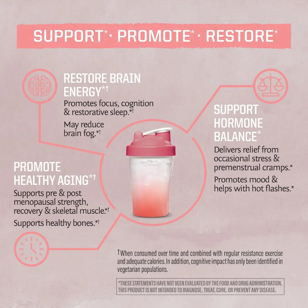 Raspberry Elderberry Creatine Drink Powder For Her