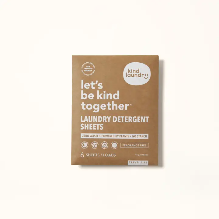 Laundry Detergent Sheets Travel Pack 6 Load