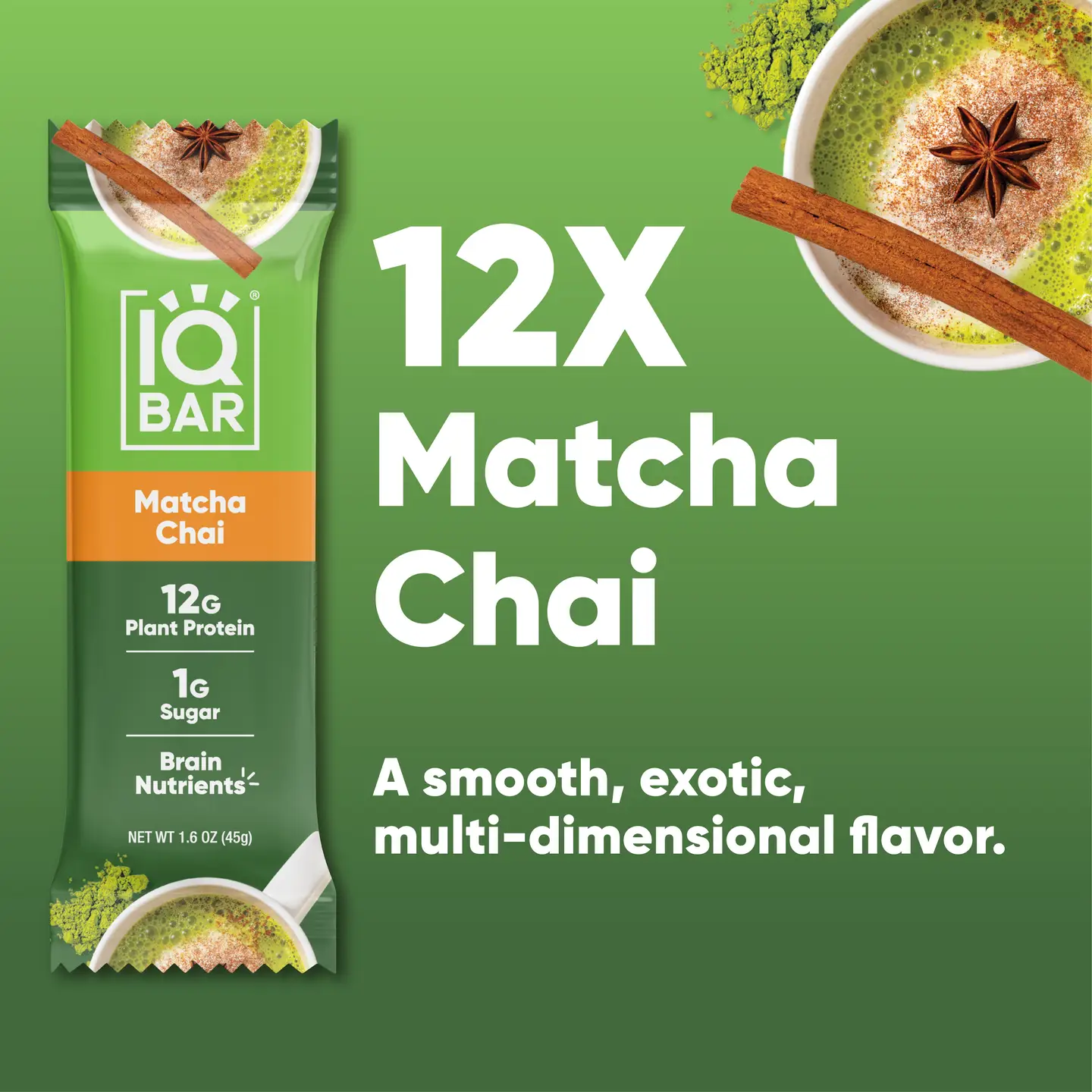 Matcha Chai | Brain + Body Keto Protein Bars