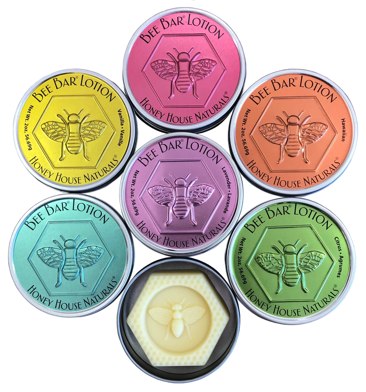 Large Bee Bar Solid Lotion - Individual