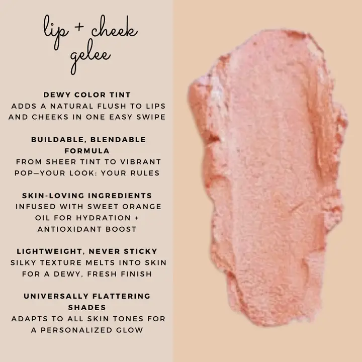 Lip & Cheek Makeup | Moisturizing Cream Gel Blush Lip Color