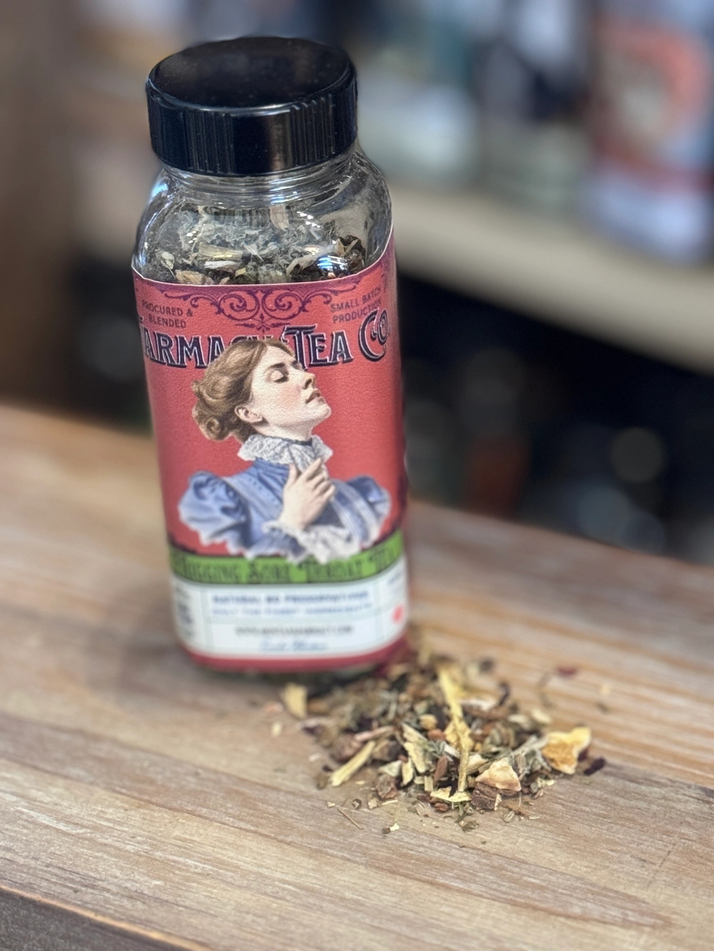 Vintage herbal Remedy throat victorian Herbal Tea blend