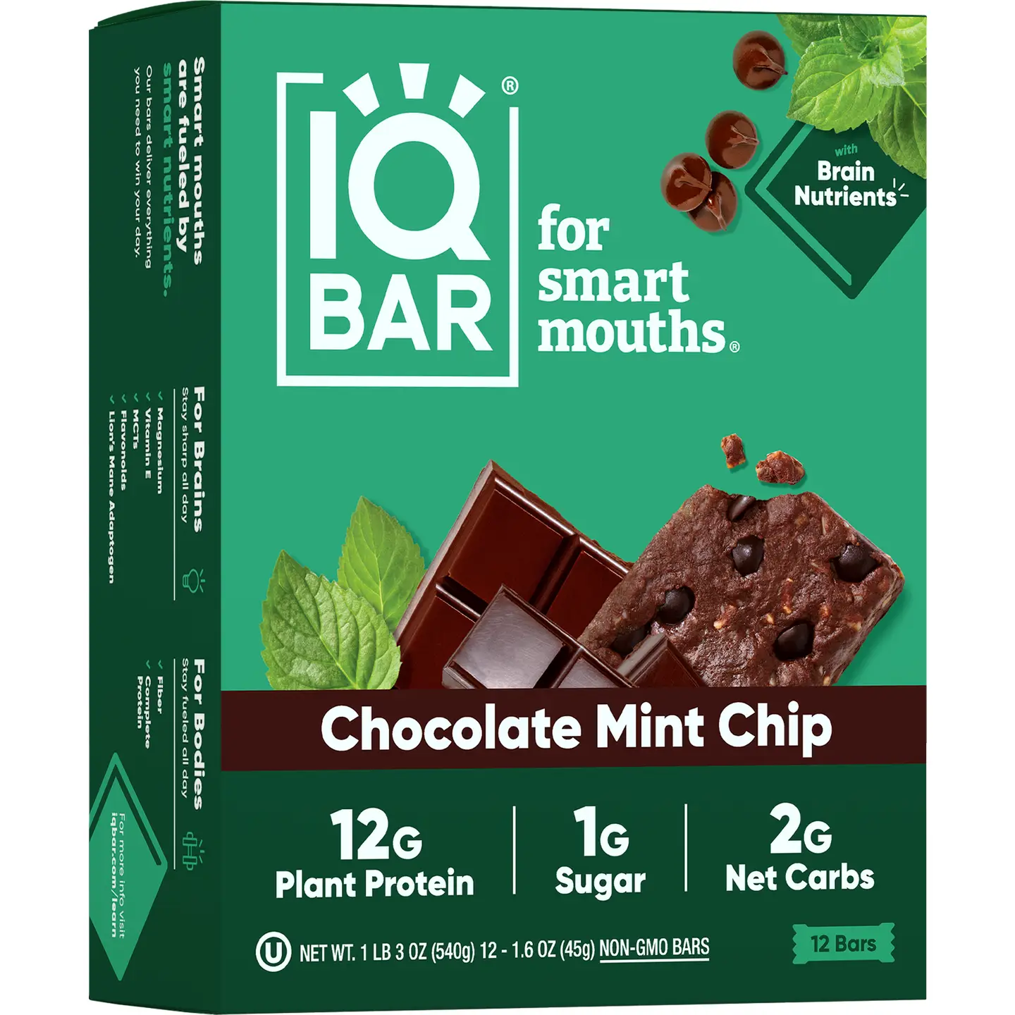 Chocolate Mint Chip | Brain + Body Keto Protein Bars
