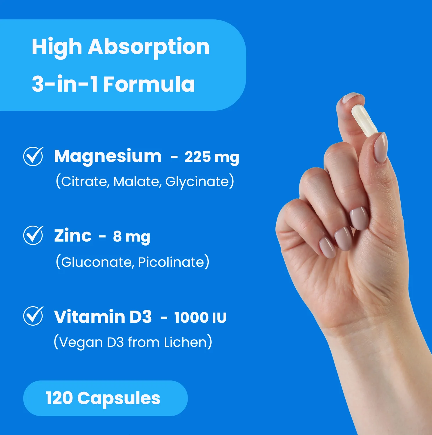 Magnesium, Zinc & Vitamin D3
