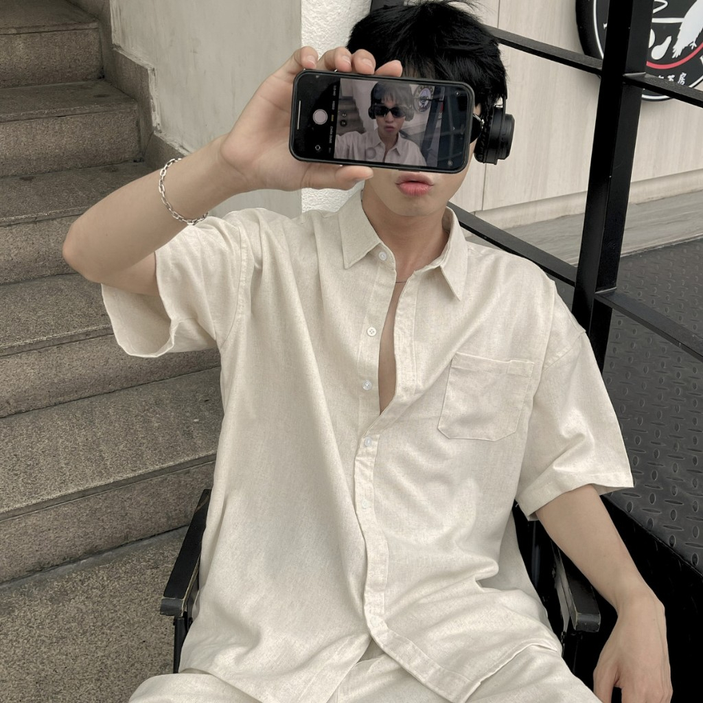 GODMOTHER | Set đũi nam sơ mi cộc tay