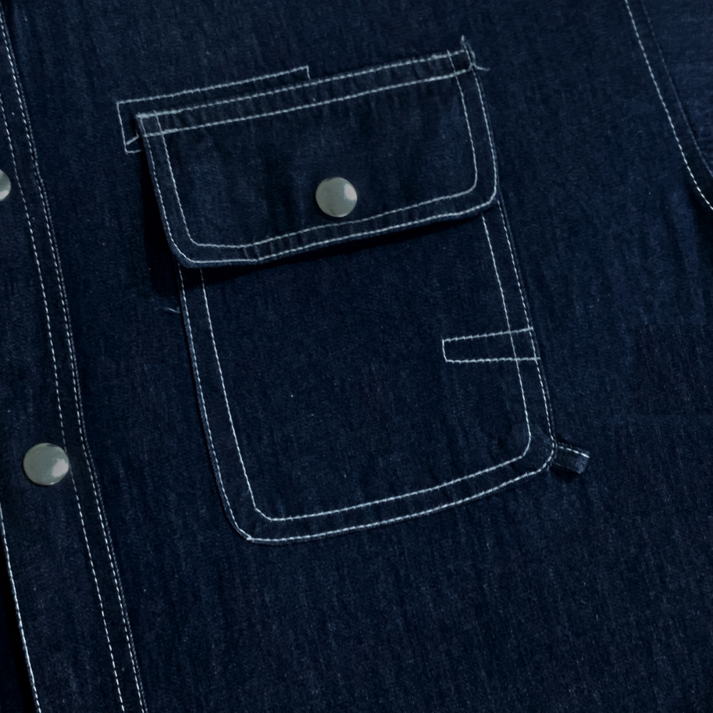 GODMOTHER | Sơ mi denim form rộng basic