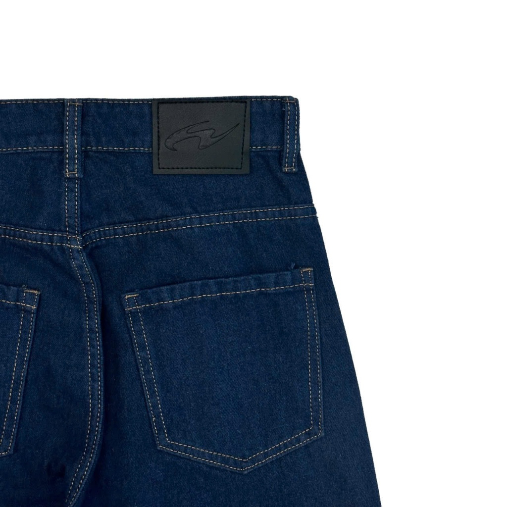 WHOSE Studio | Wide straight jeans dark blue