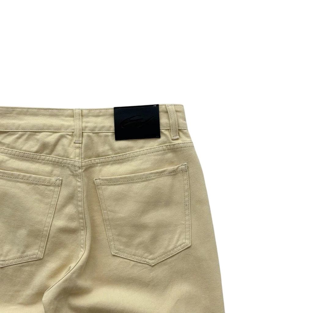WHOSE Studio | Wide straight jeans beige ver 2