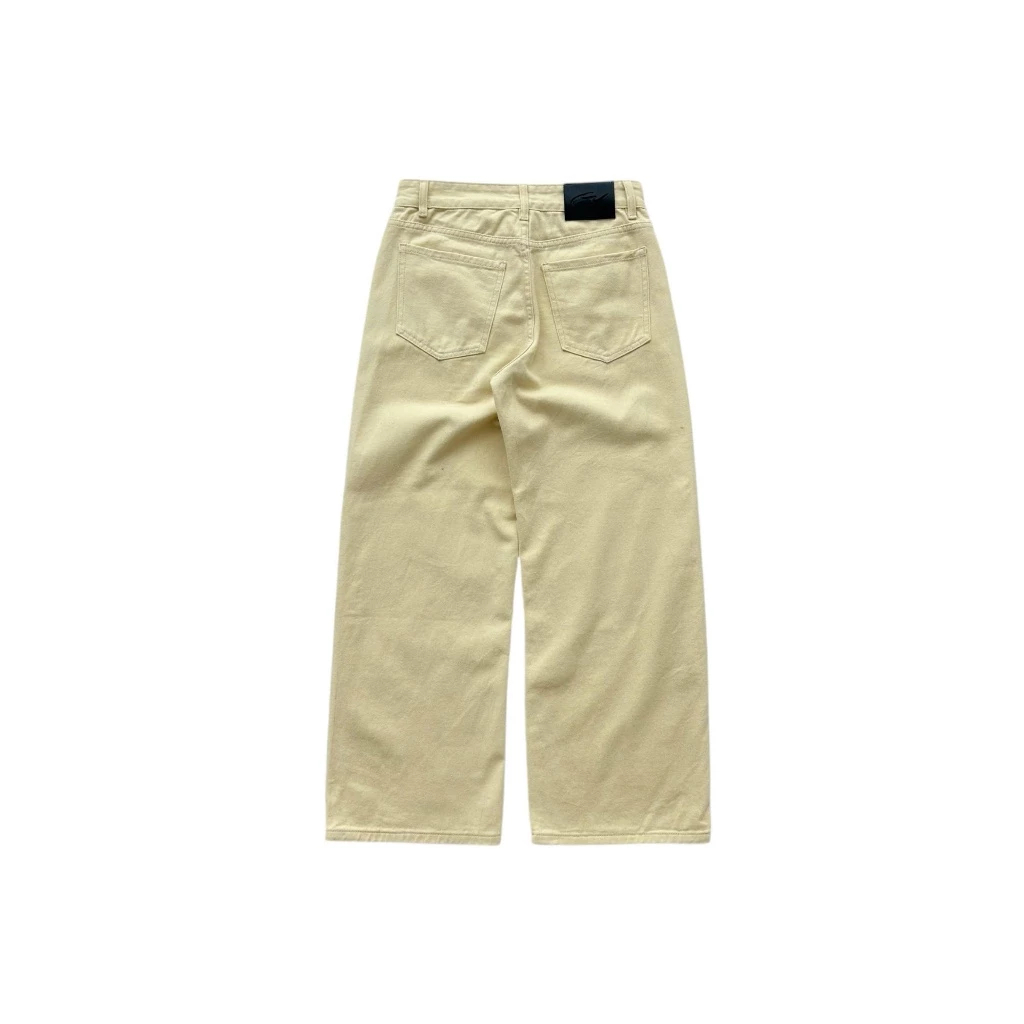WHOSE Studio | Wide straight jeans beige ver 2