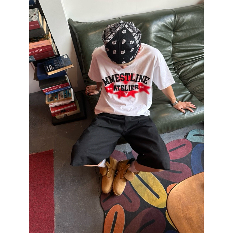 MMESTLINE | T-shirt "American Vibes" boxy premium cotton