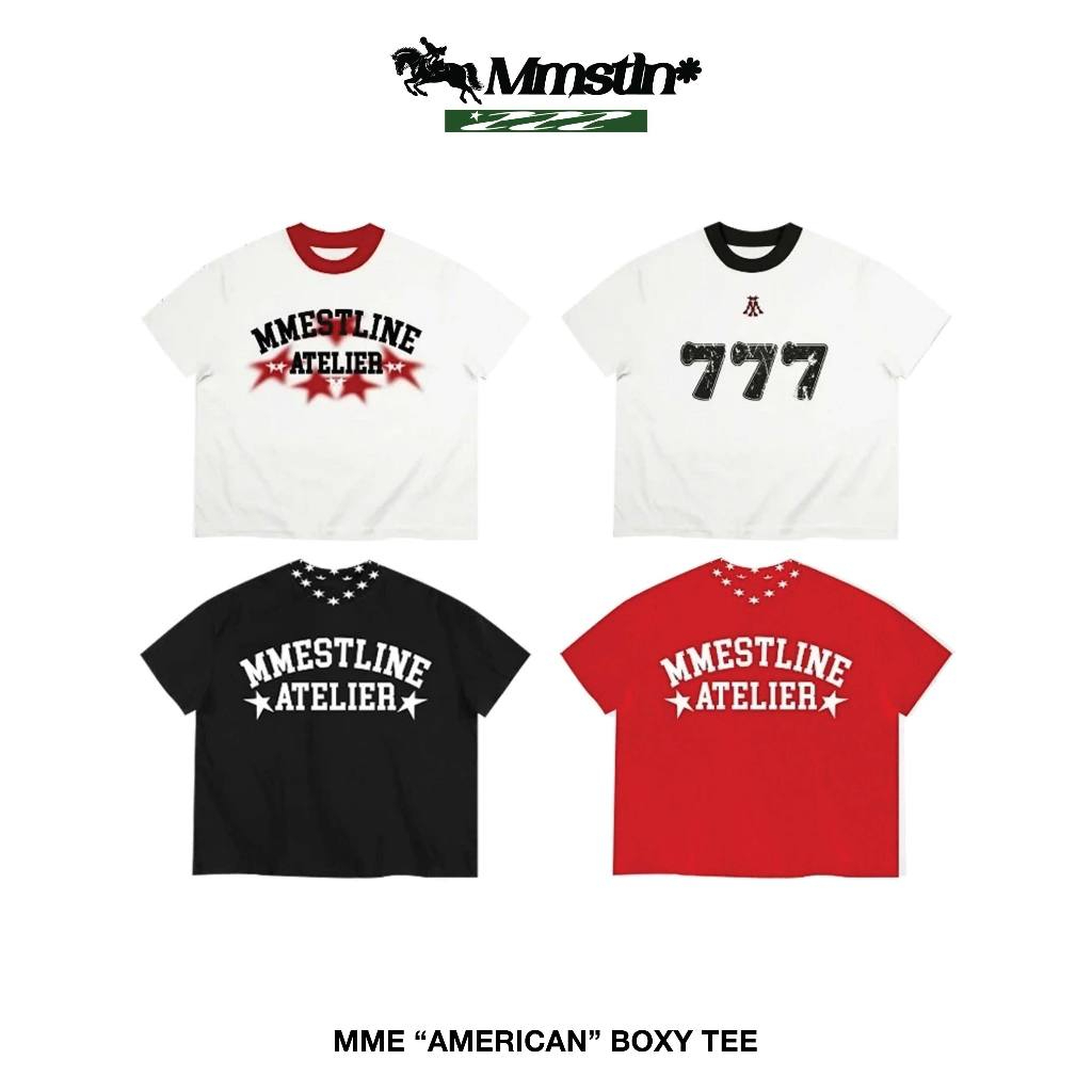 MMESTLINE | T-shirt "American Vibes" boxy premium cotton