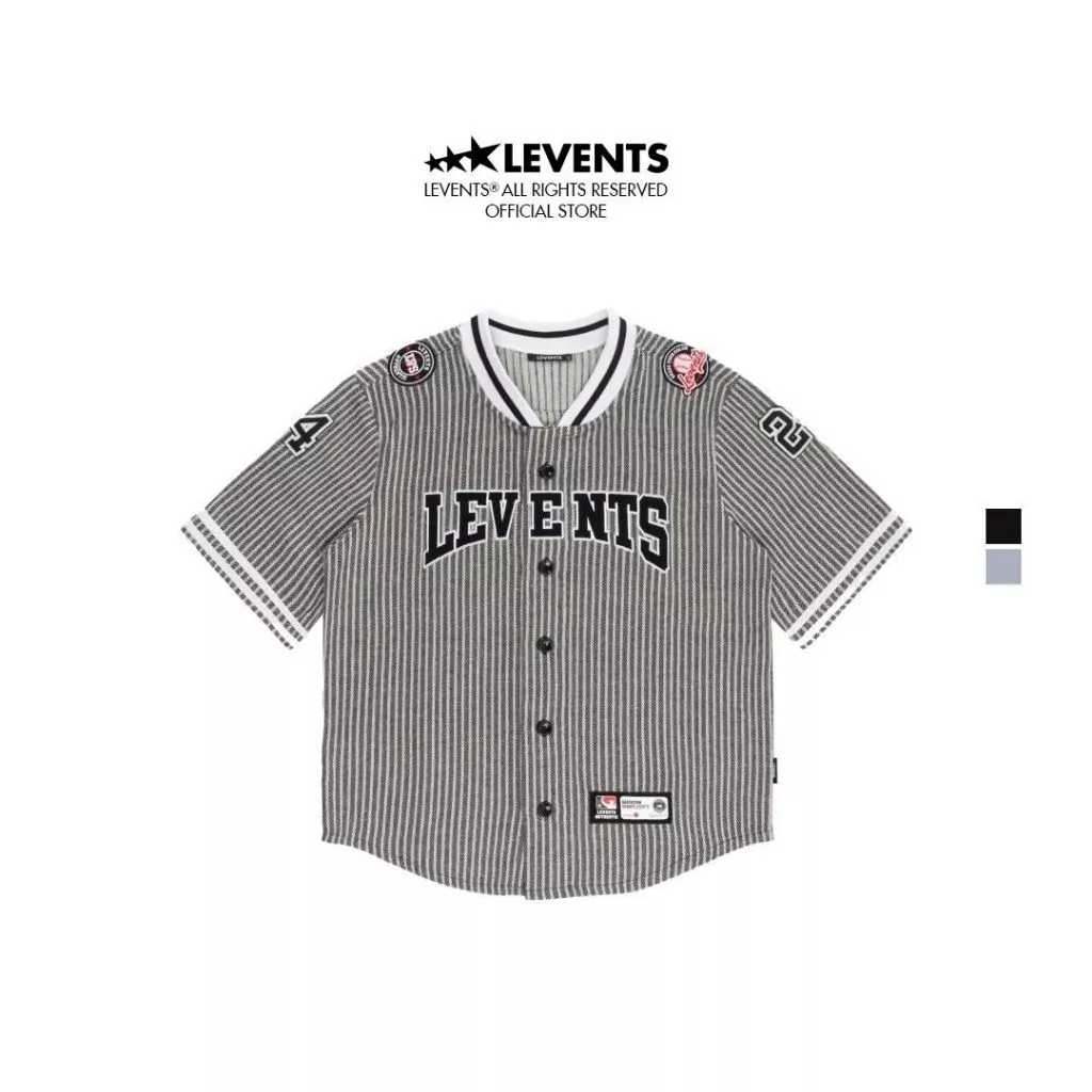 Levents | Áo jersey striped baseball unisex