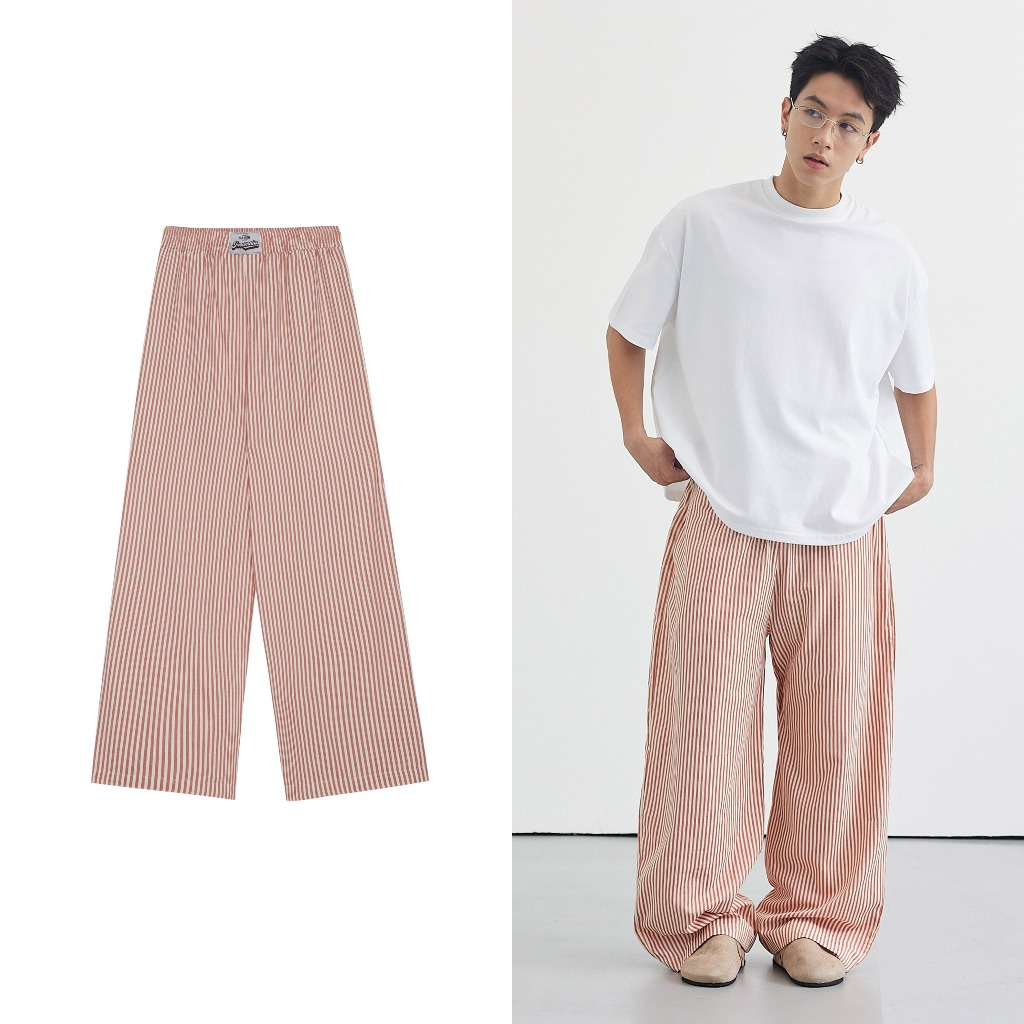 INSOMNIA | Quần dài sọc ống rộng wide leg 