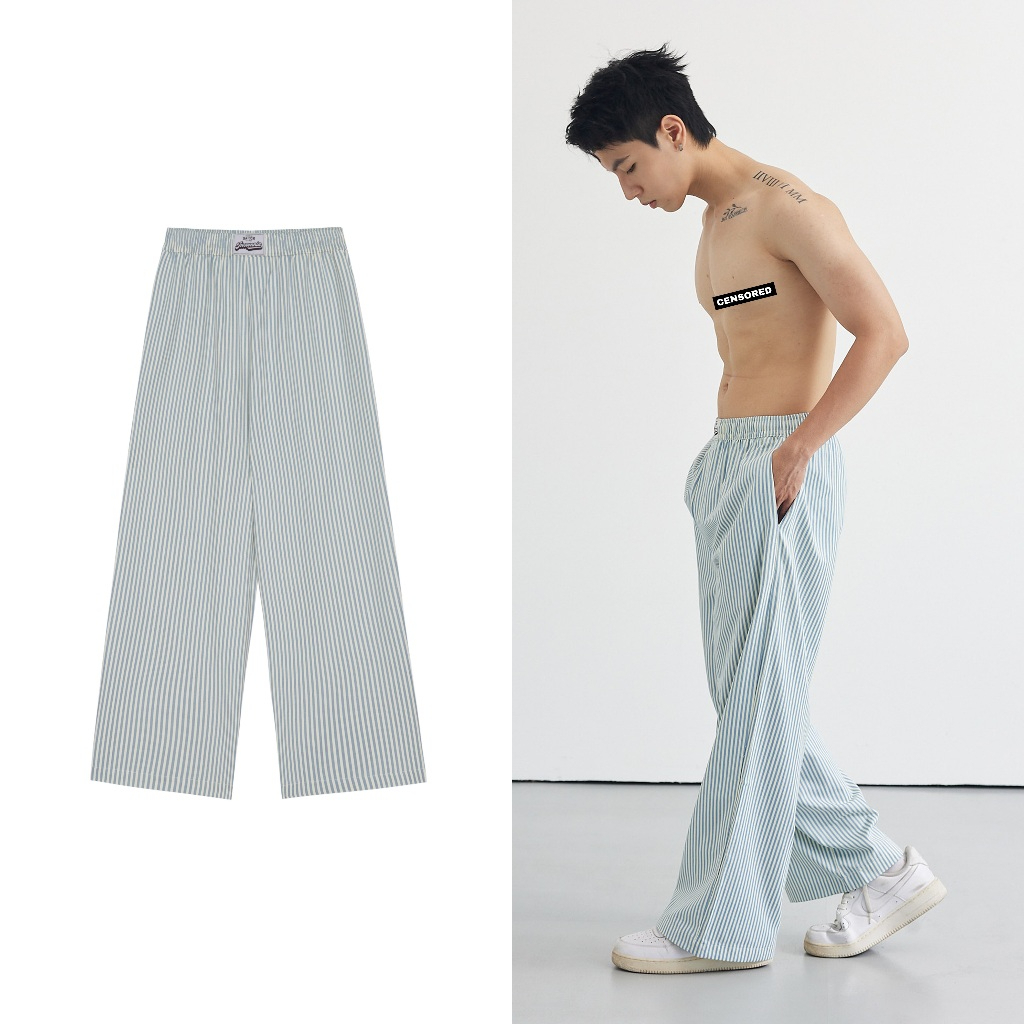 INSOMNIA | Quần dài sọc ống rộng wide leg 