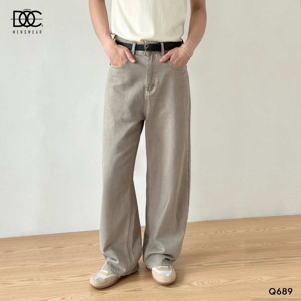 Độc Menswear | Quần jeans ống suông form rộng phủ giày