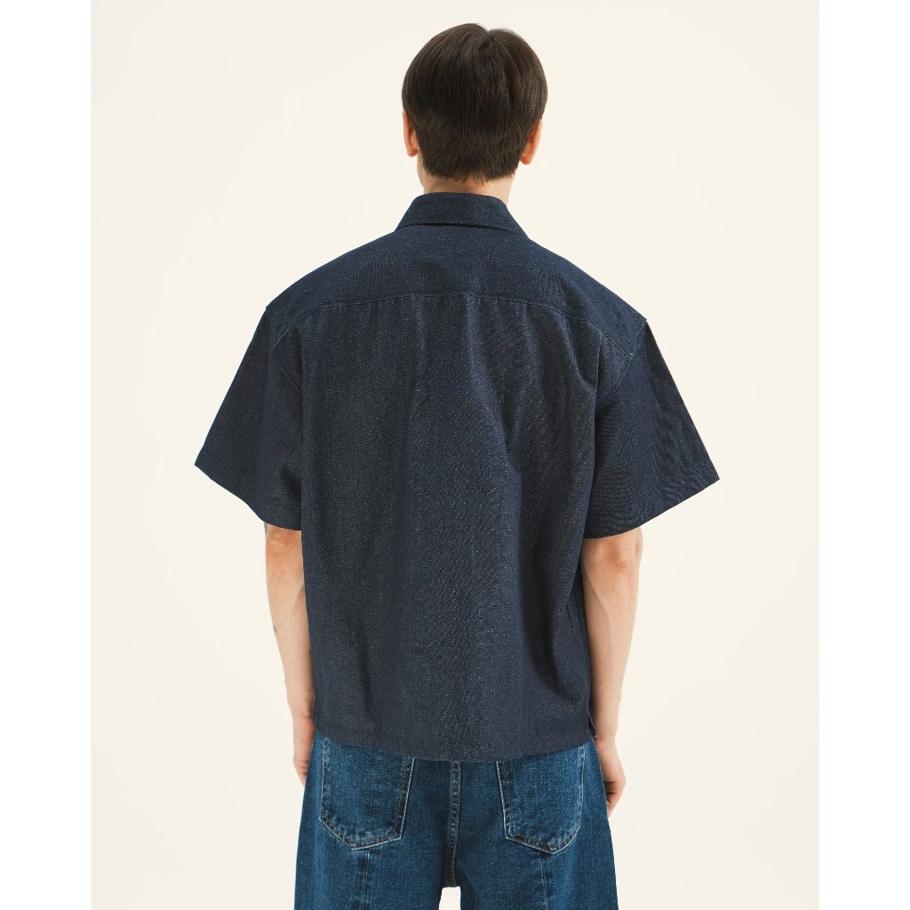 WEDOOKS | Áo sơ mi jeans tay ngắn form boxy short sleeve shirt