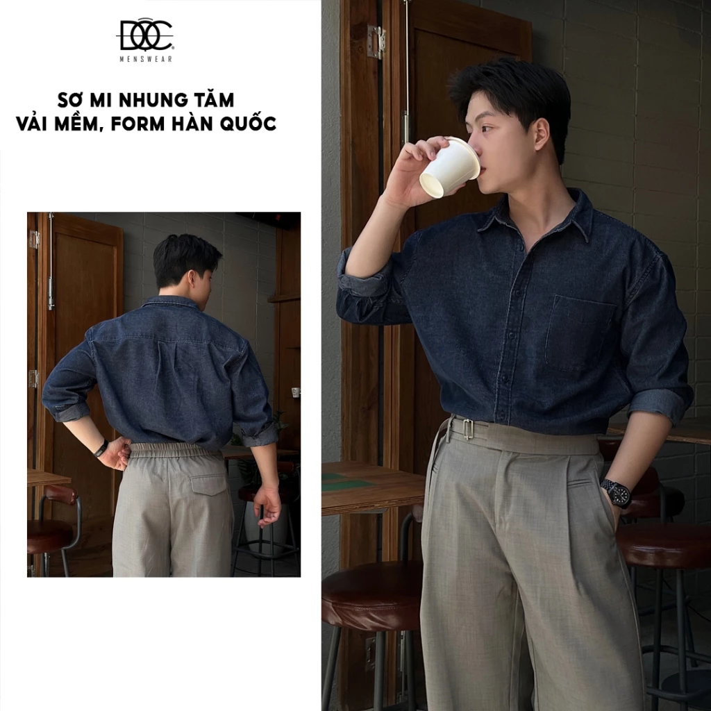 Độc Menswear | Sơ mi nhung tăm  