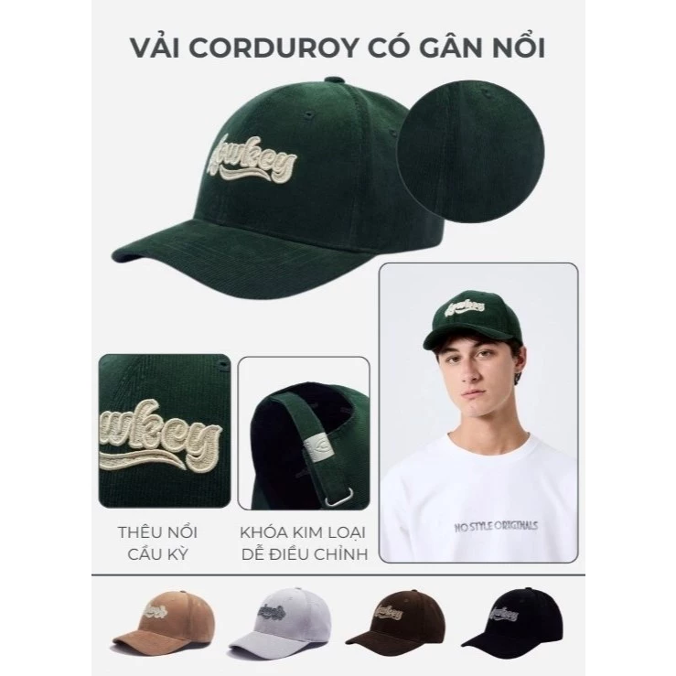 YaMe.vn | Nón lưỡi trai trơn đơn giản